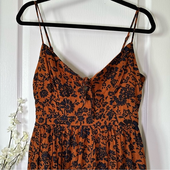 Blue Rain Brown and Black‎ Floral Maxi Dress - Picture 3 of 13